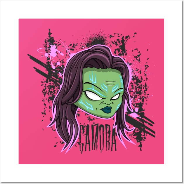 Gamora Wall Art by playfulgorilla